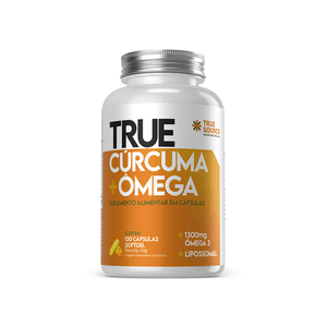 True Cúrcuma + Ômega Lipossomal 120 Cápsulas True Source