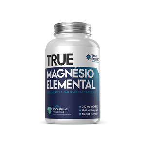 True Magnésio Elemental 60 Cápsulas True Source