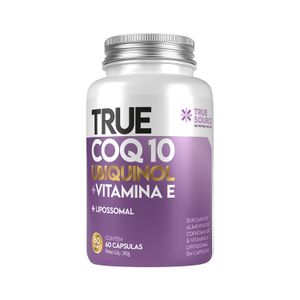 True CoQ10 Ubiquinol Lipossomal  60 Cápsulas True Source