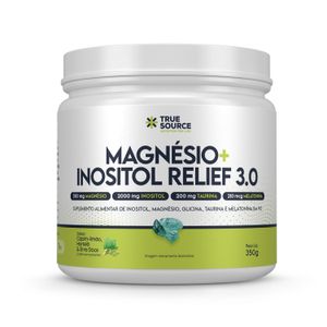 True Magnésio + Inositol Relief 3.0 Capim Limão, Hortelã e Erva Doce 350g True Source